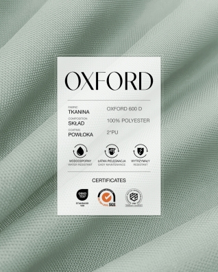 Водонепроницаемая полиэфирная ткань Oxford 600D PU*2 (032) светло-серый