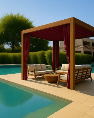 Wasserdichtes Oxford-Stoff 600D PU*2 (059) Bordeaux