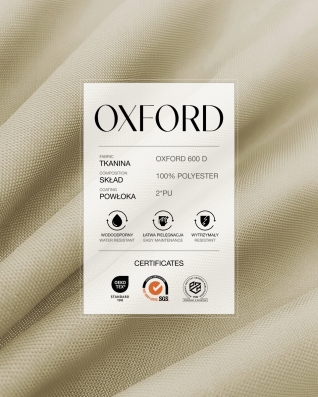 Wasserdichtes Oxford-Stoff 600D PU*2 (098) Beige