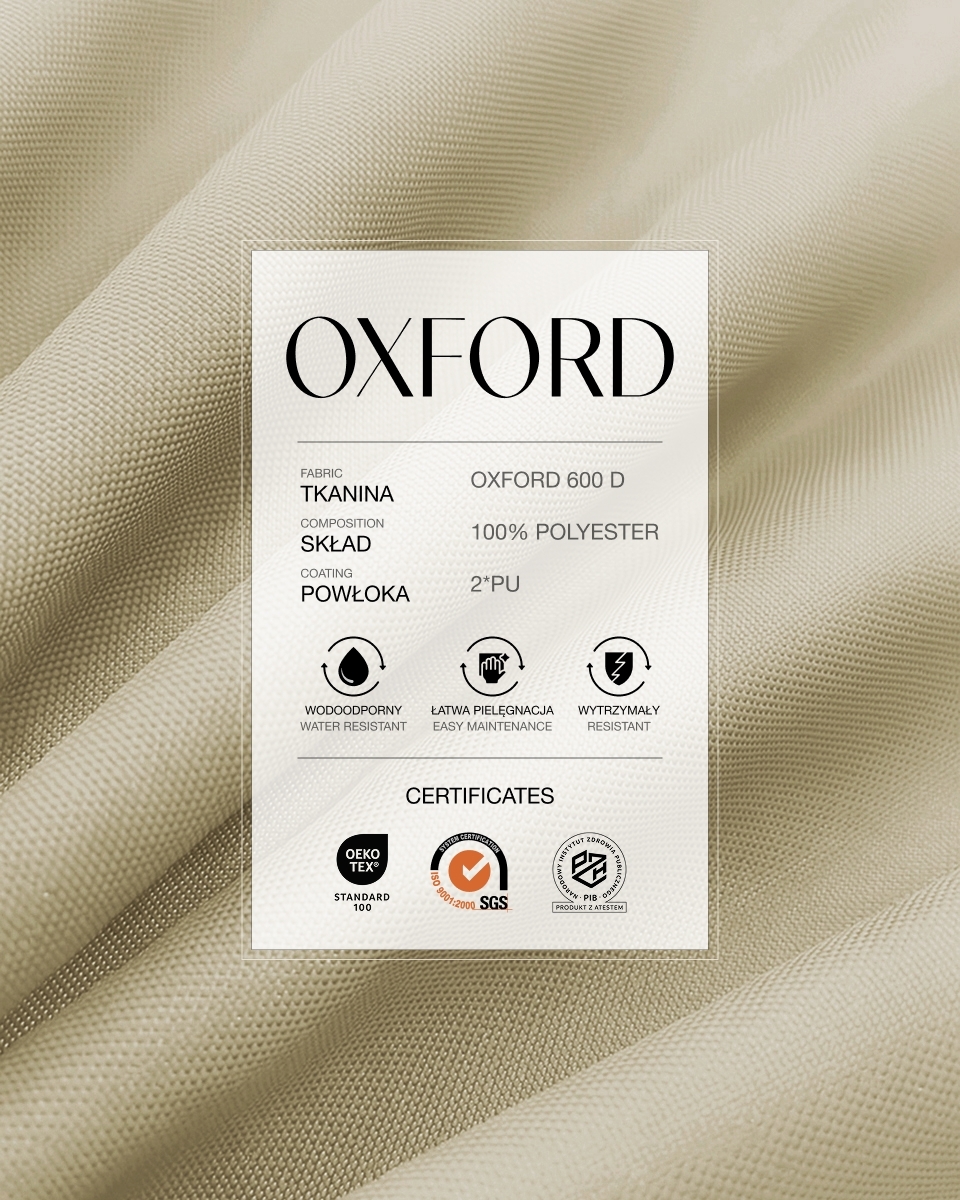 Waterproof Oxford Fabric 600D PU*2 (098) beige