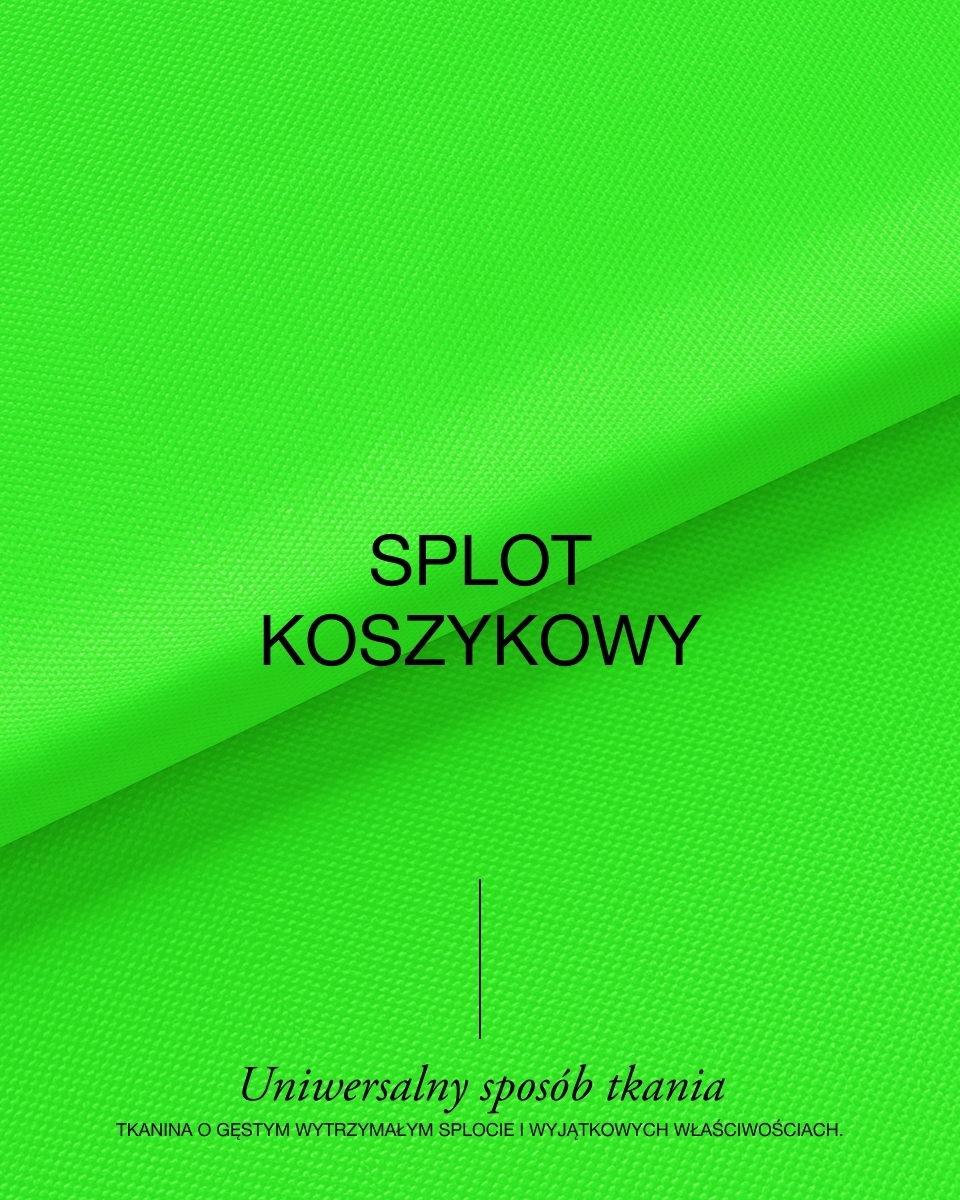 Tkanina wodoodporna Oxford 600D PU*2  (1001) neon zielony