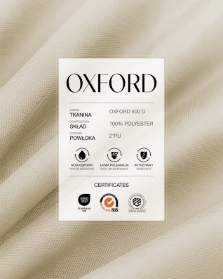 Waterproof Oxford Fabric 600D PU*2 (101) light beige