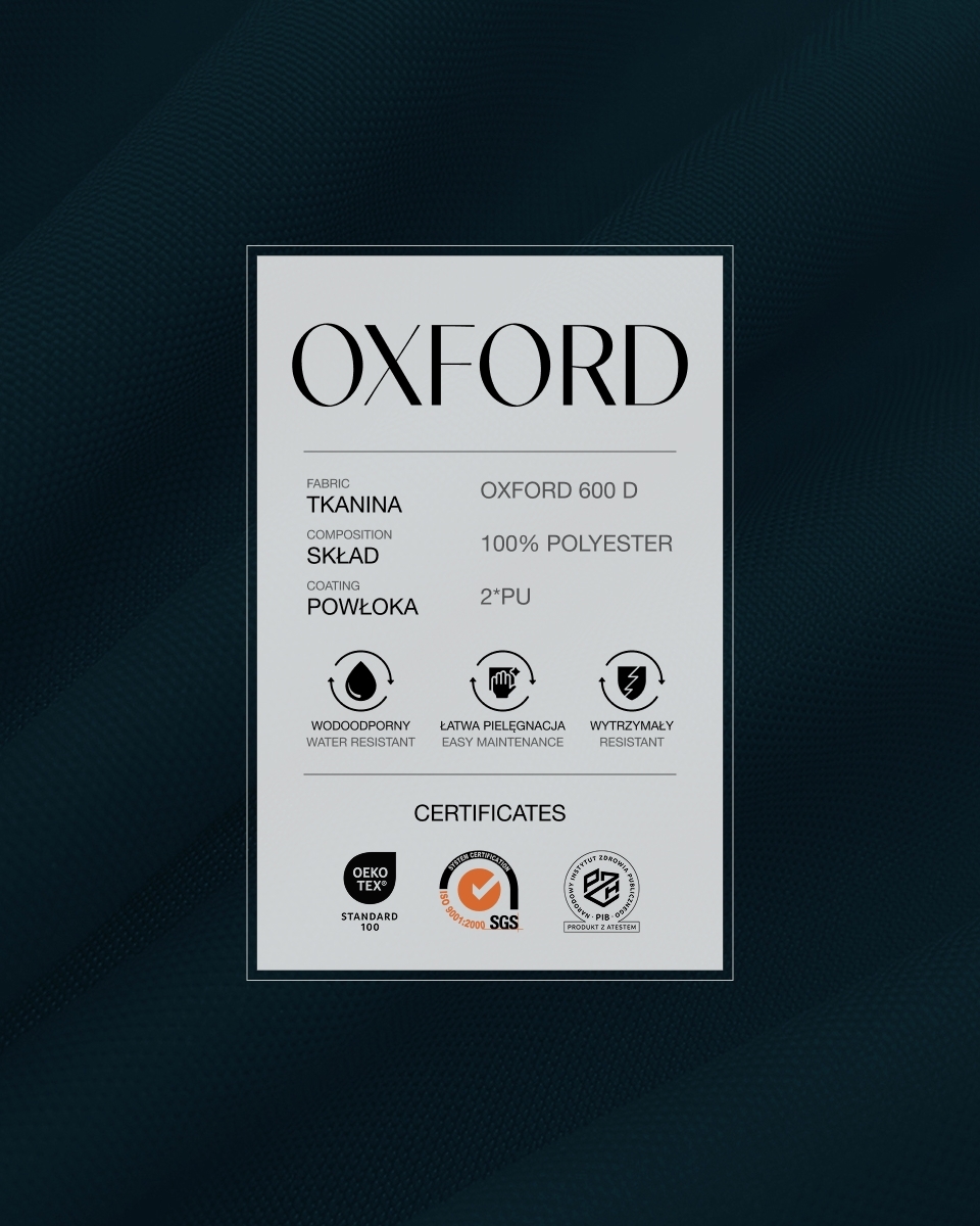 Tkanina wodoodporna Oxford 600D PU*2 (117) granatowa