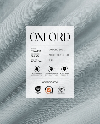 Waterproof Oxford Fabric 600D PU*2 (119) grey