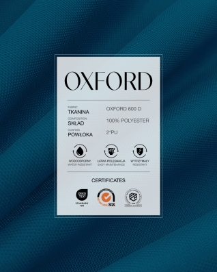 Wasserdichtes Oxford-Stoff 600D PU*2 (146) Blau