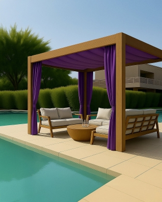 Wasserdichtes Oxford-Stoff 600D PU*2 (174) Violett