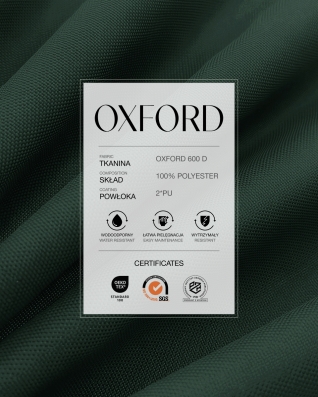 Waterproof Oxford Fabric 600D PU*2 (182) dark grey