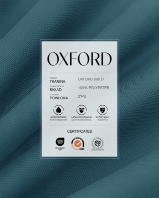 Wasserdichtes Oxford-Stoff 600D PU*2 (280) Dunkelblau