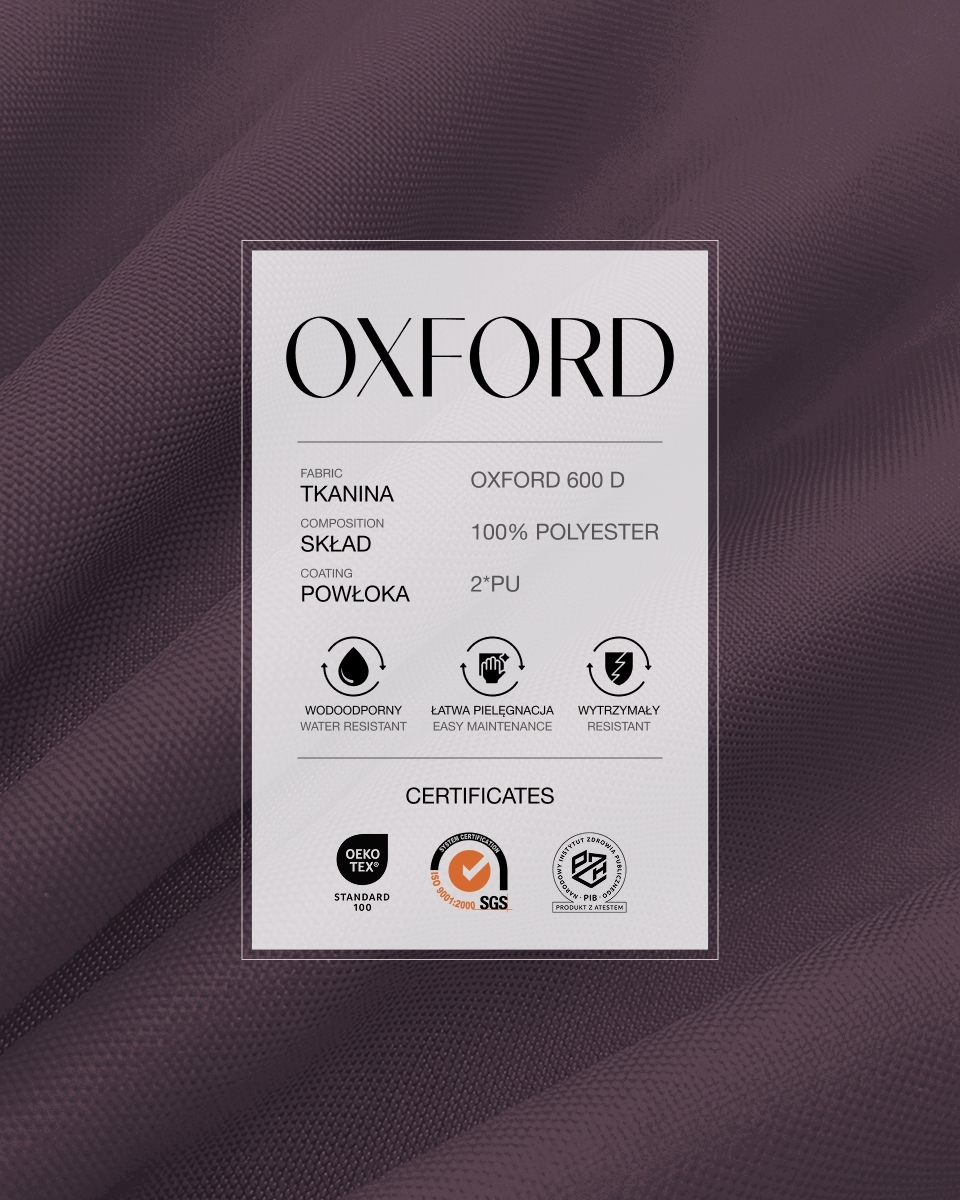 Wasserdichtes Oxford-Stoff 600D PU*2 (285) Violett