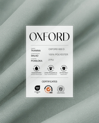 Водонепроницаемая полиэфирная ткань Oxford 600D PU*2 (336) светло-серый
