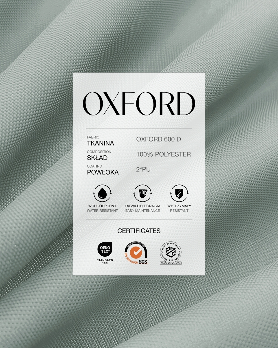 Waterproof Oxford Fabric 600D PU*2 (336) light grey Waterproof Oxford Fabric 600D PU*2 (336) light grey