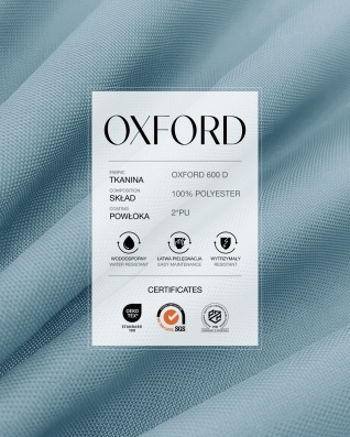 Wasserdichtes Oxford-Stoff 600D PU*2 (350) Himmelblau