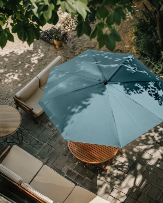 Wasserdichtes Oxford-Stoff 600D PU*2 (350) Himmelblau