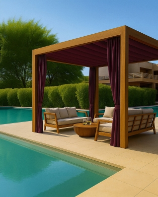 Wasserdichtes Oxford-Stoff 600D PU*2 (525) Bordeaux