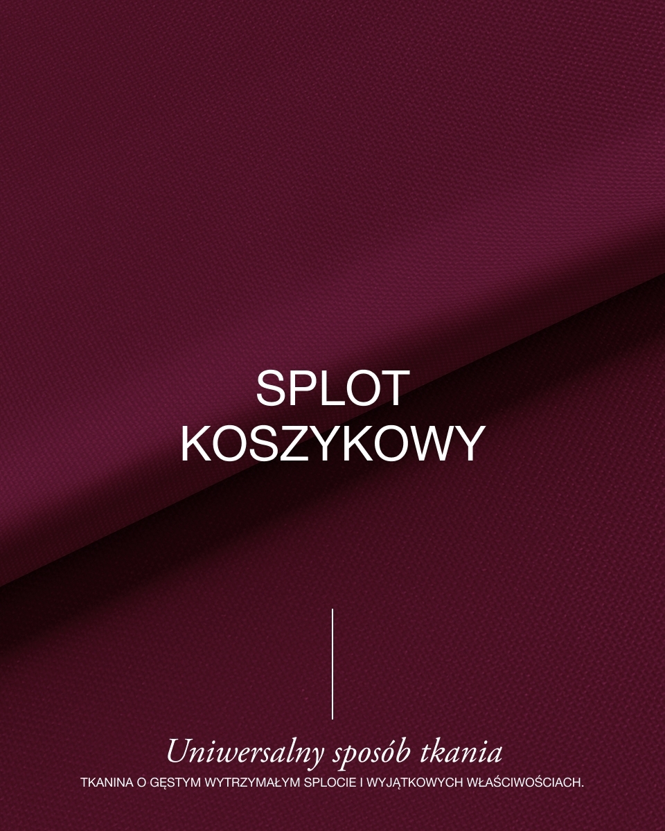 Tkanina poliestrowa Oxford 600D PU*2 wodoodporna (525) bordowa 50 mb
