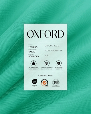 Wasserdichtes Oxford-Stoff 600D PU*2 (533) Mintgrün