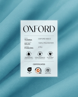 Wasserdichtes Oxford-Stoff 600D PU*2 (546) Himmelblau
