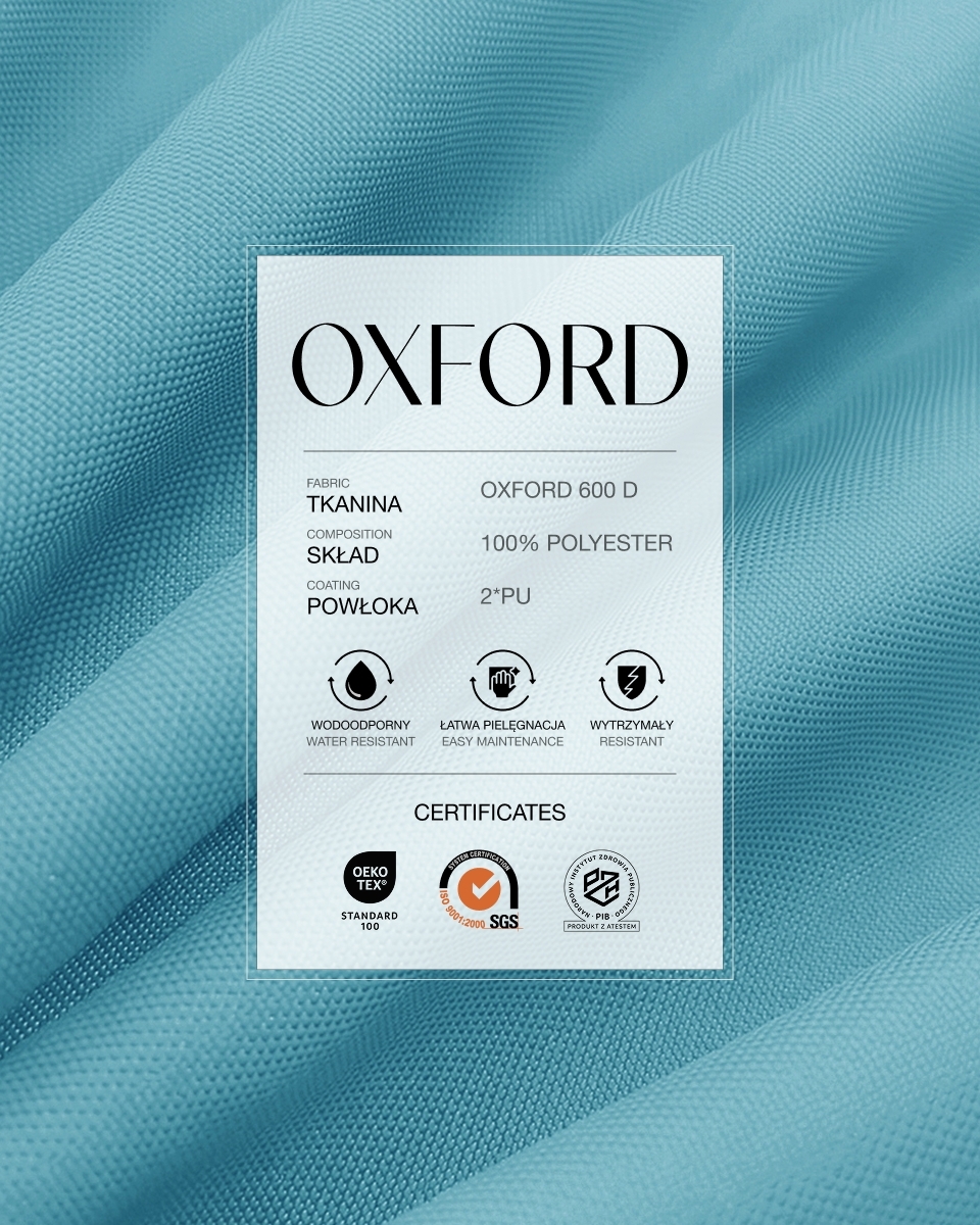 Wasserdichtes Oxford-Stoff 600D PU*2 (546) Himmelblau Wasserdichtes Oxford-Stoff 600D PU*2 (546) Himmelblau
