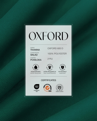 Wasserdichtes Oxford-Stoff 600D PU*2 (605) Dunkelpetrol