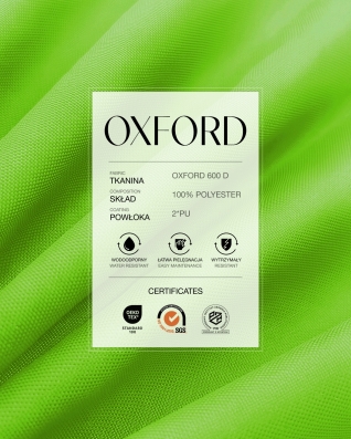 Waterproof Oxford Fabric 600D PU*2 (652) kiwi