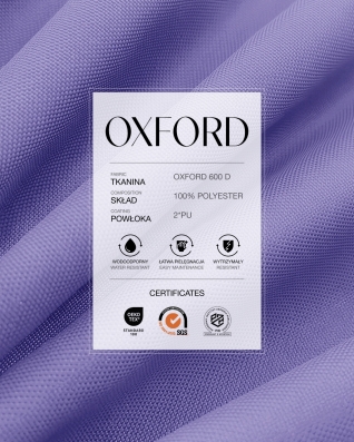 Waterproof Oxford Fabric 600D PU*2 (663) light purple