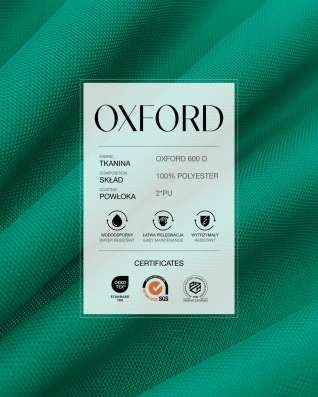 Waterproof Oxford Fabric 600D PU*2 (672) teal