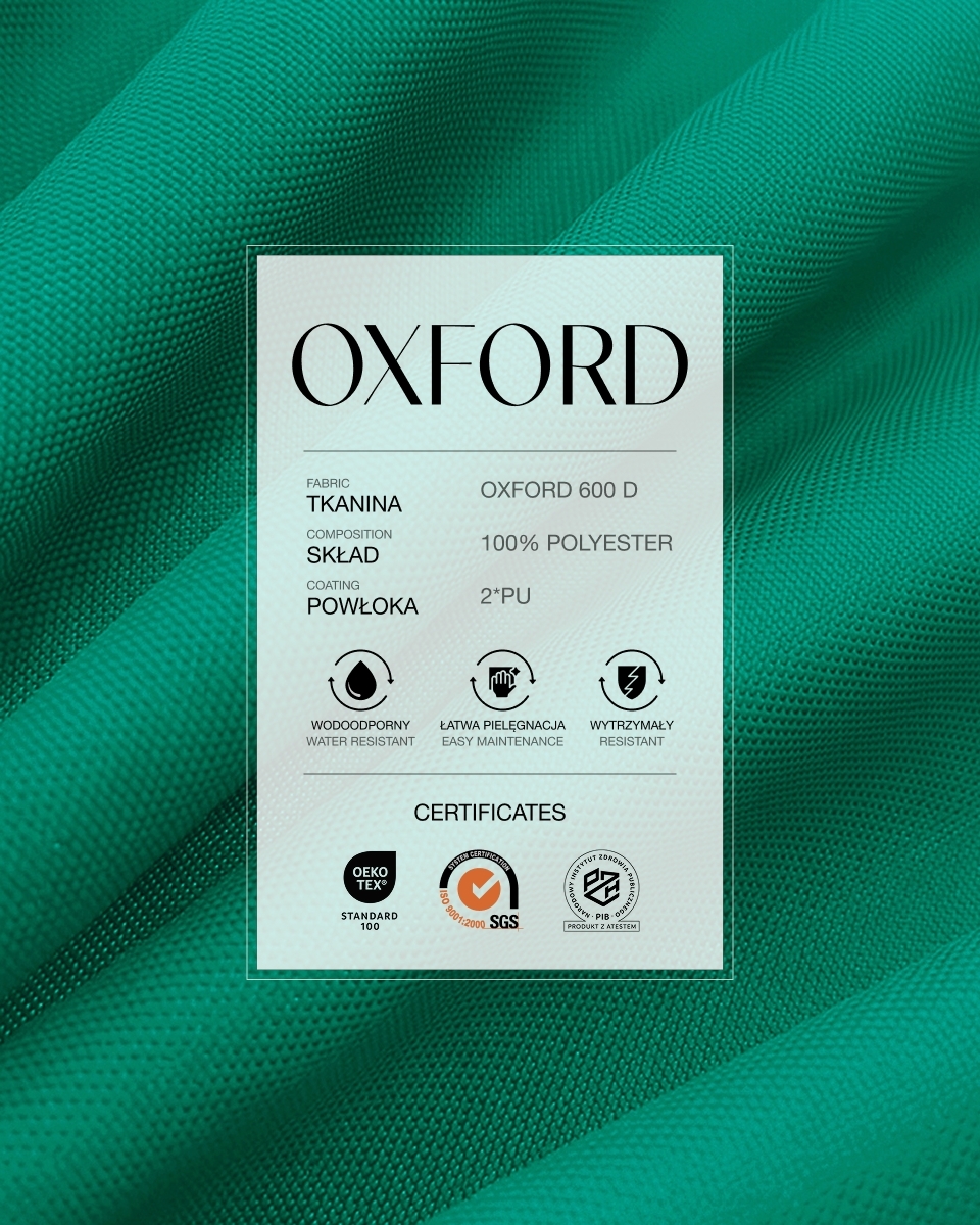 Tkanina wodoodporna Oxford 600D PU*2 (672) morska