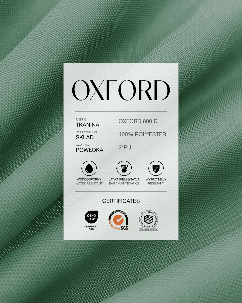 Tkanina poliestrowa Oxford 600D PU*2 wodoodporna (026) błękitna