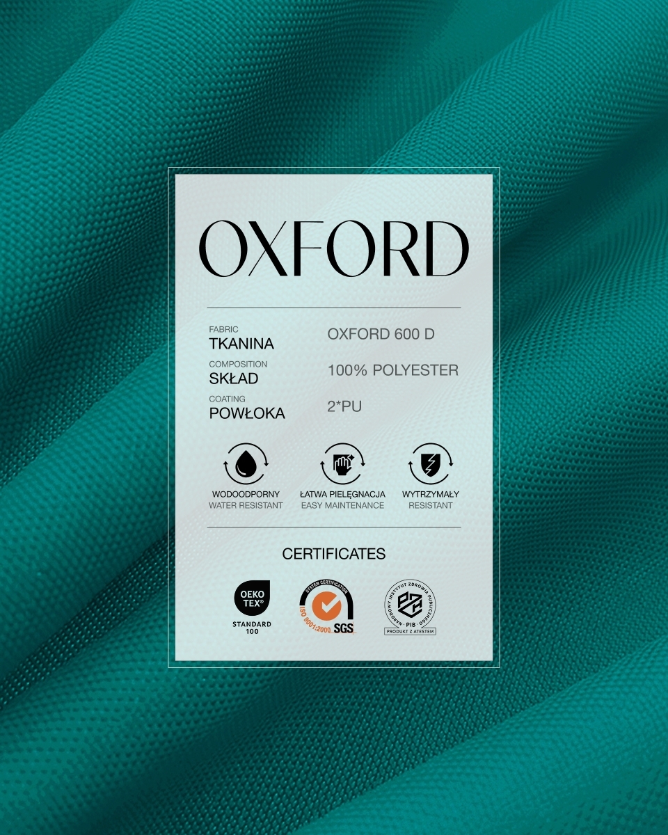 Tkanina wodoodporna Oxford 600D PU*2 (906) morska