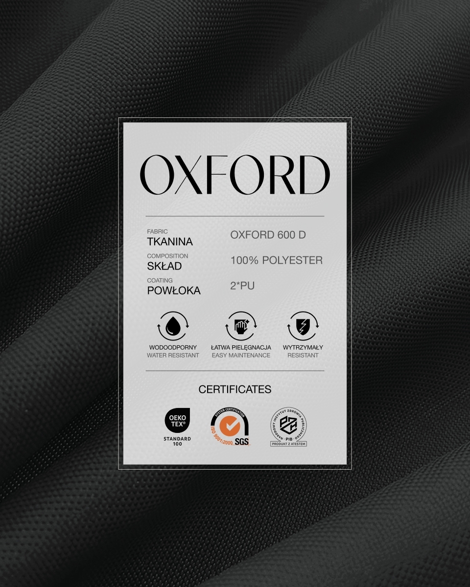 Waterproof Oxford Fabric 600D PU*2 (916) anthracite