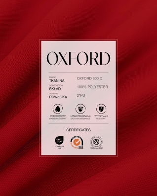 Wasserdichtes Oxford-Stoff 600D PU*2 (171) Rot