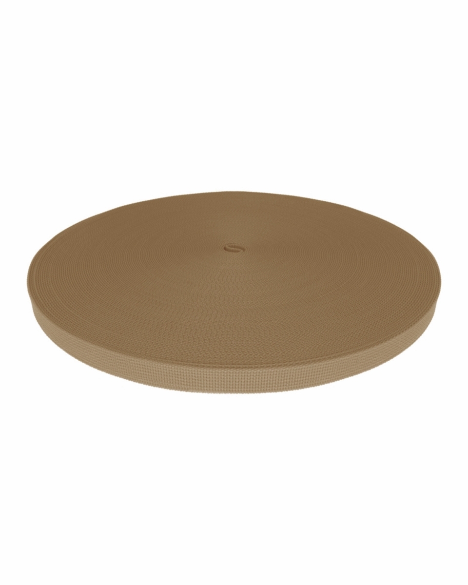 Polyester-Tragband P10 (894) Dunkelbeige