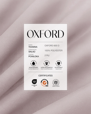 Waterproof Oxford Fabric 600D PU*2 (221) dusty pink