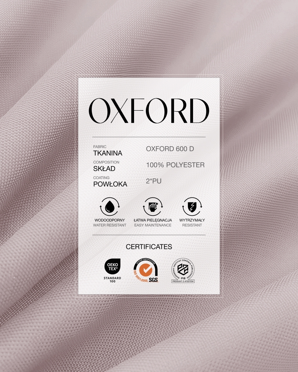 Waterproof Oxford Fabric 600D PU*2 (221) dusty pink