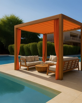 Wasserdichtes Oxford-Stoff 600D PU*2 (523) Orange