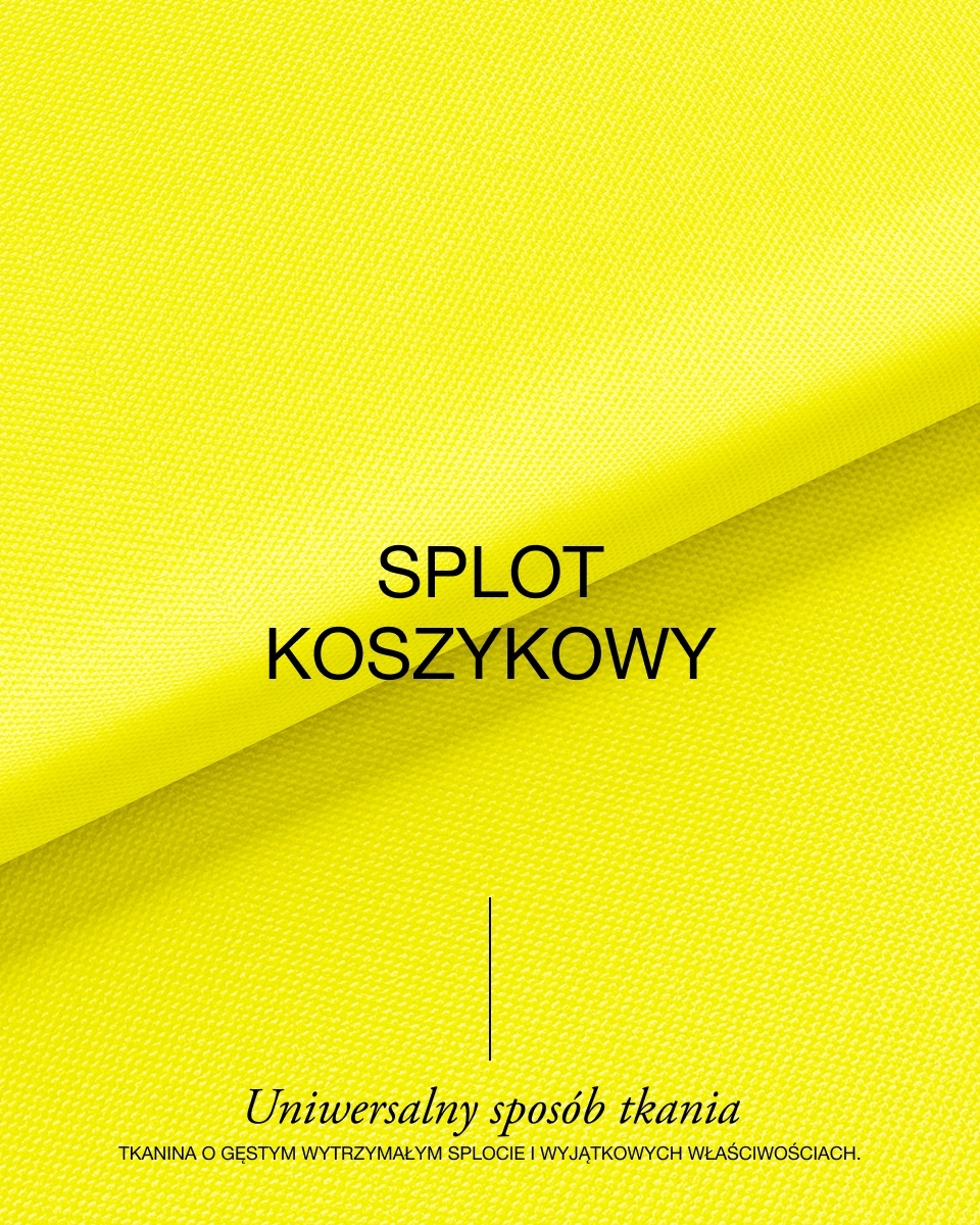 Tkanina poliestrowa Oxford 600D PU*2 wodoodporna (611) jasnożółta 50 mb