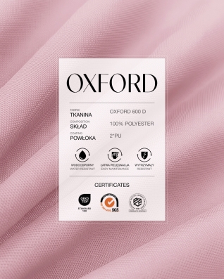Waterproof Oxford Fabric 600D PU*2 (811) light pink