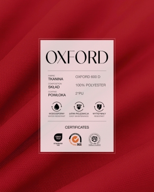 Waterproof Oxford Fabric 600D PU*2 (820) red