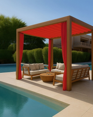 Wasserdichtes Oxford-Stoff 600D PU*2 (620) Rot