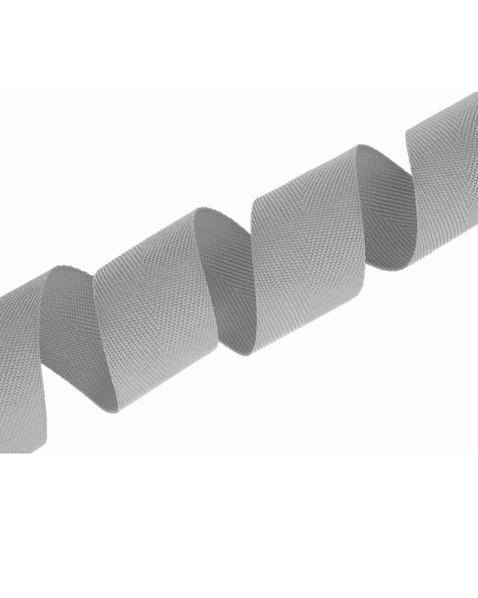 Herringbone twill tape 30 mm/0,8 mm grey (134)