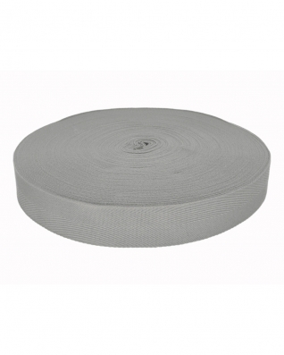 Herringbone twill tape 30 mm/0,8 mm grey (134)