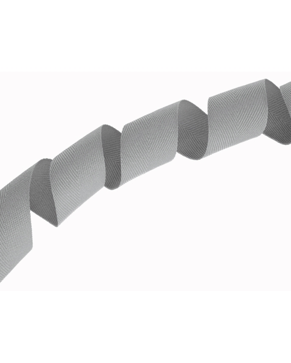 Herringbone twill tape 30 mm/0,8 mm grey (134)