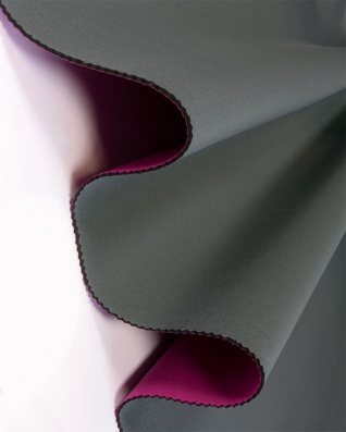 Neoprene 3 mm Rosa-Dunkelgrau (516/156) 1 lm