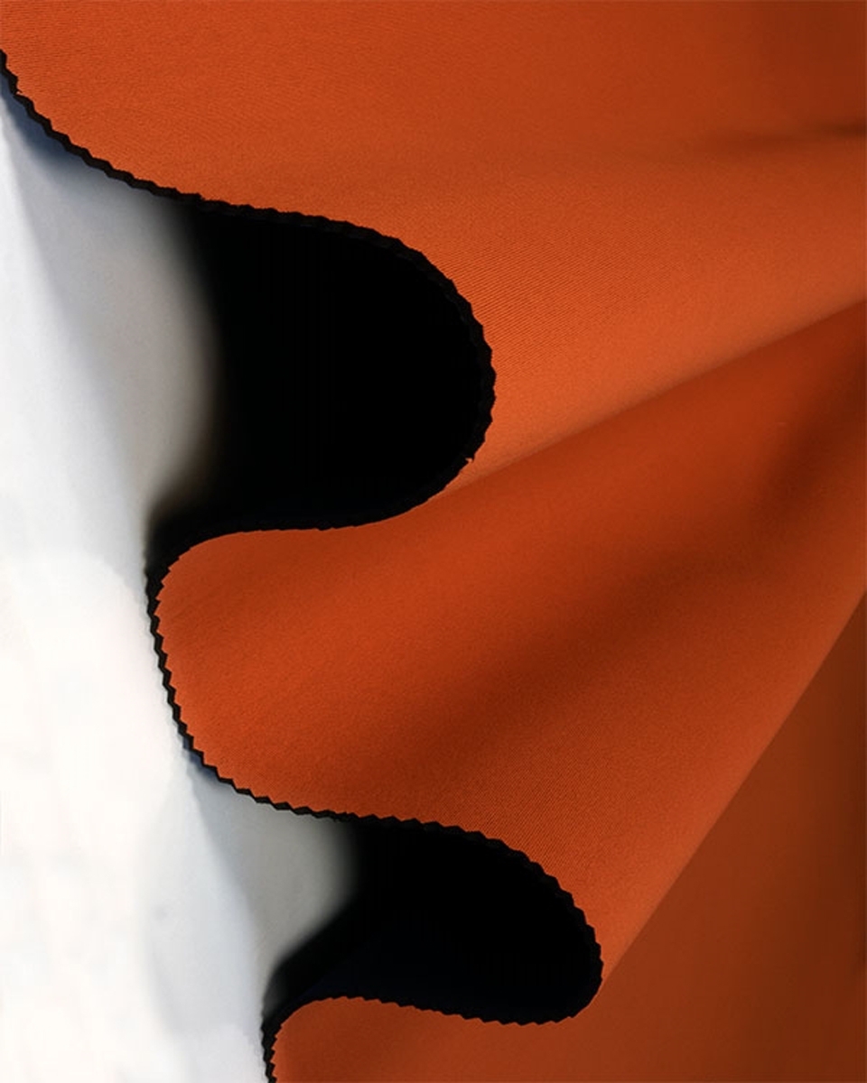Neoprene 3 mm orange-navy blue (523/919)