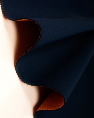 Neoprene 3 mm orange-navy blue (523/919)