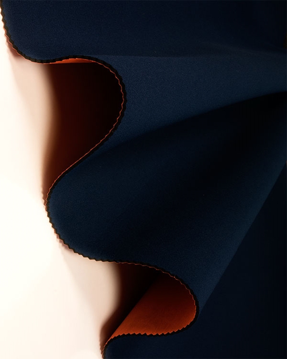 Neoprene 3 mm orange-navy blue (523/919)