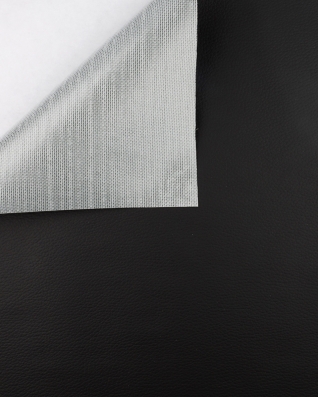Imitation leather Bono with adhesive 580  black 148 cm