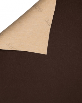 UMĚLÁ KŮŽE SOFT TMAVĚ      HNĚDÁ 140 CM 1 M