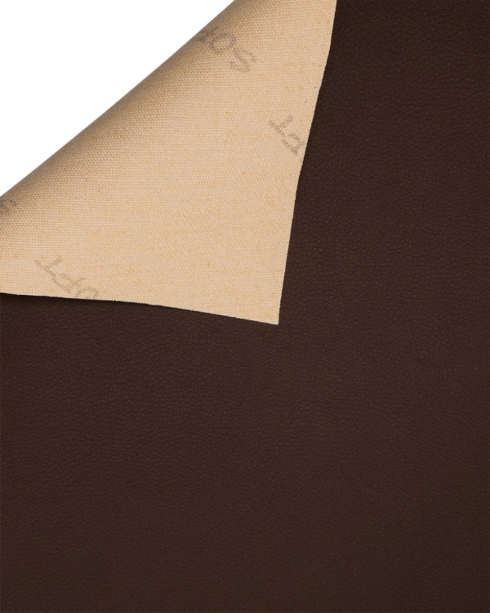 IMITATION LEATHER SOFT DARK BROWN 140 CM 1 MB