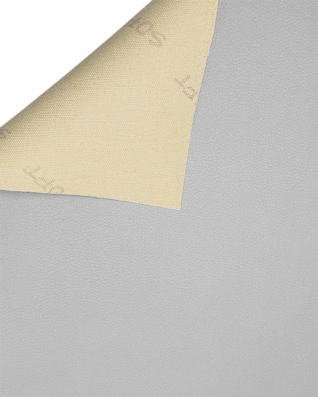 IMITATION LEATHER SOFT LIGHT GREY 140 CM 1 MB
